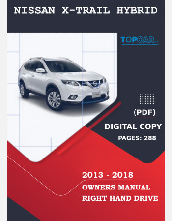 nissan x-trail hybrid 2013 - 2018 owners manual